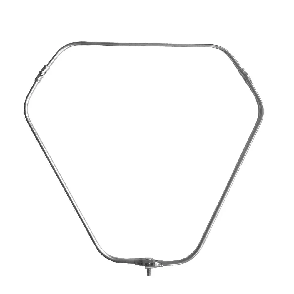 Rede de pouso triangular da dobra para a pesca de aço inoxidável colher rede de mão oca 40cm-60cm forte bens de pesca sólidos armadilha de peixes