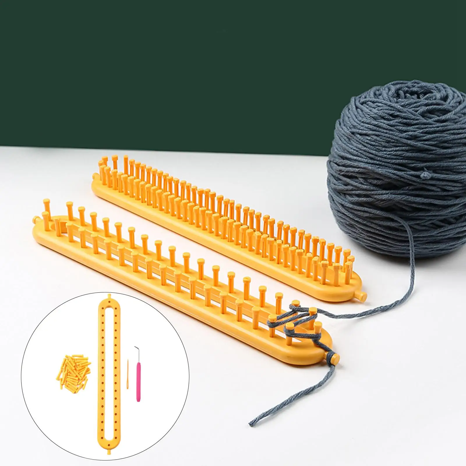 Knitting Loom Set DIY Machine Knitter Tool Kit Crochet Loom for Blanket Hat