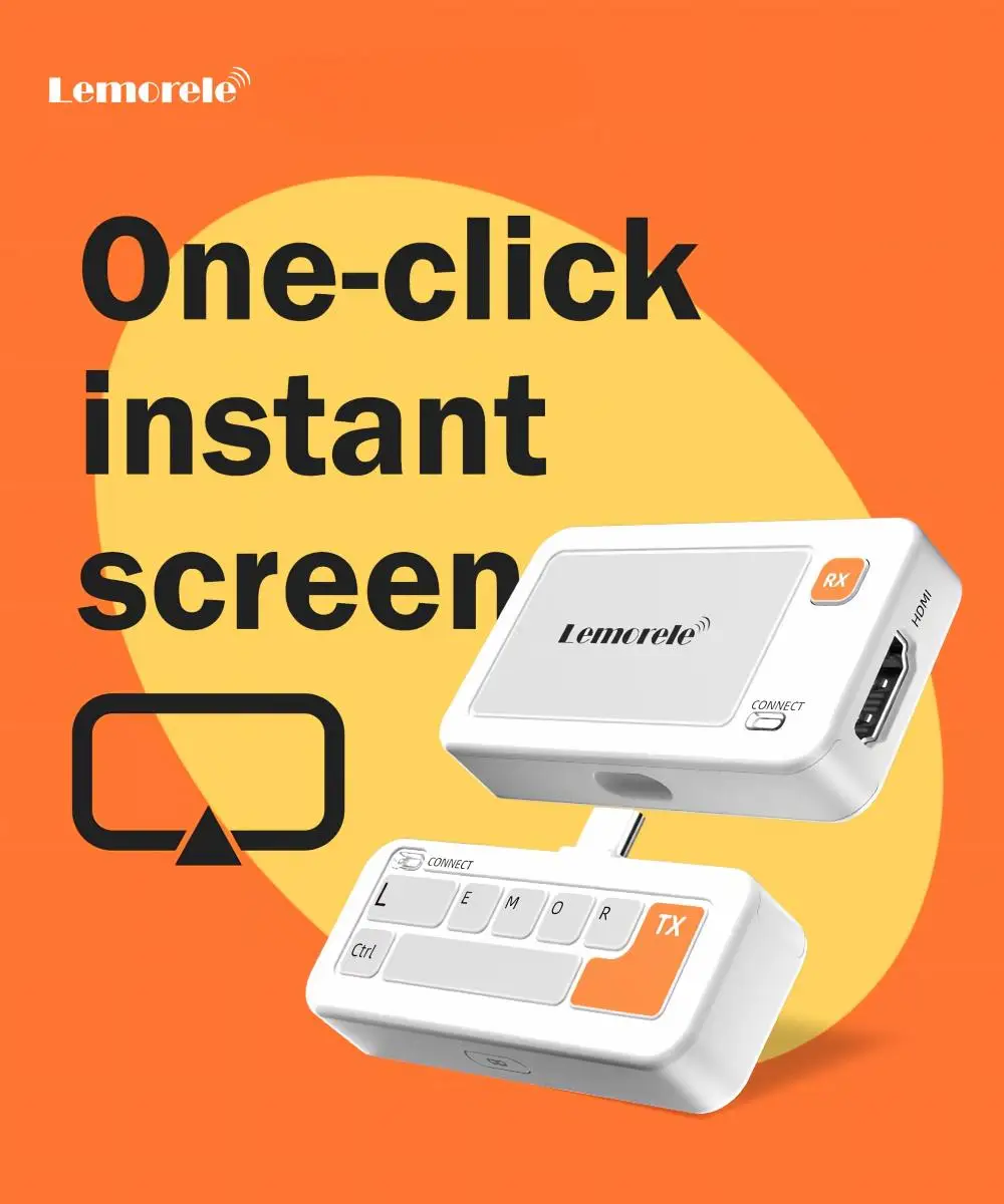 �y�Z�[�����zLemorele ���C�����X Type-C �g�����X�~�b�^�[ HDMI ���V�[�o�[ 1080P �r�f�I�g�����V�[�o�[ 50M ���C�����X HDMI �`���L�b�g PC TV �d�b�p