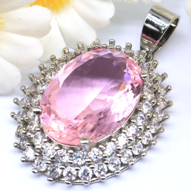 

Роскошный серебряный кулон SheCrown 36x23 мм с фиолетовым танзанитом, розовым кунцитом и фианитами для женщин