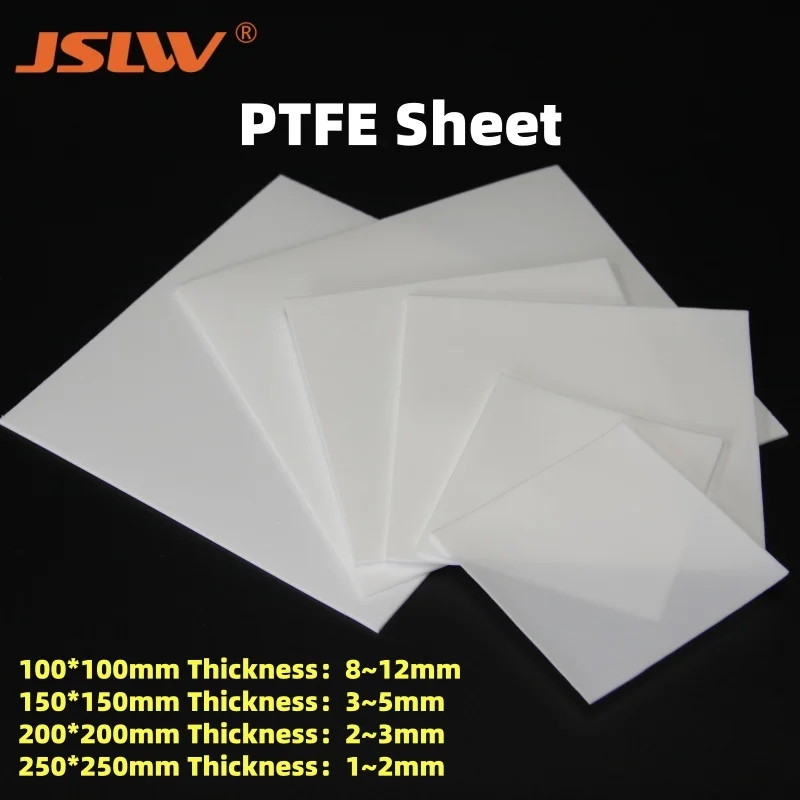 100%PTFE sheet with white coated 1/2/3/4/5/400*400MM/450*450mm plastic plate used in military industries