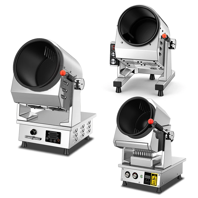 

Factory Automatic Stir Fried Rice Rotating Cylinder Cooker Gas Electric Wok Cooking Machine Fry Restaurant Kitchen Pot Robot