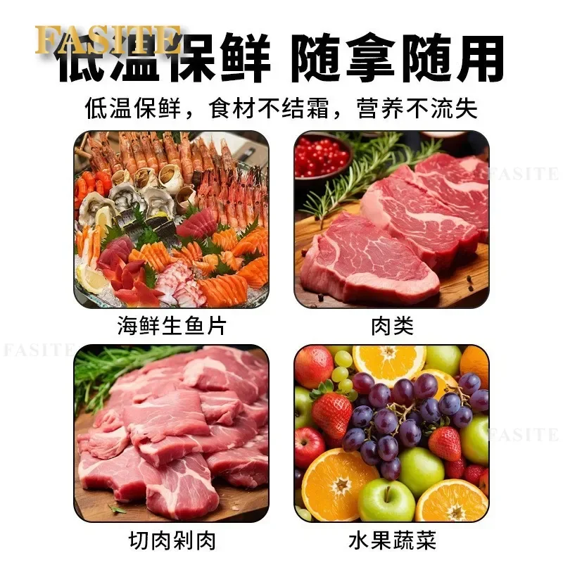 For Commercial Kitchen Stainless Steel Freezer Refrigerator Fresh Keeping Cabinet Platform Workbench Fridge Hotel Restaurant