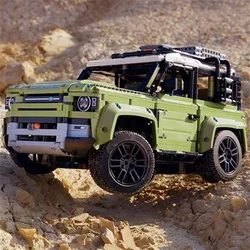 RC APP MOC SuperCar Land Riover Defender Guardian Off-road Vehicle Building Blocks Technical 42110 Toys Bricks For Boys Gifts