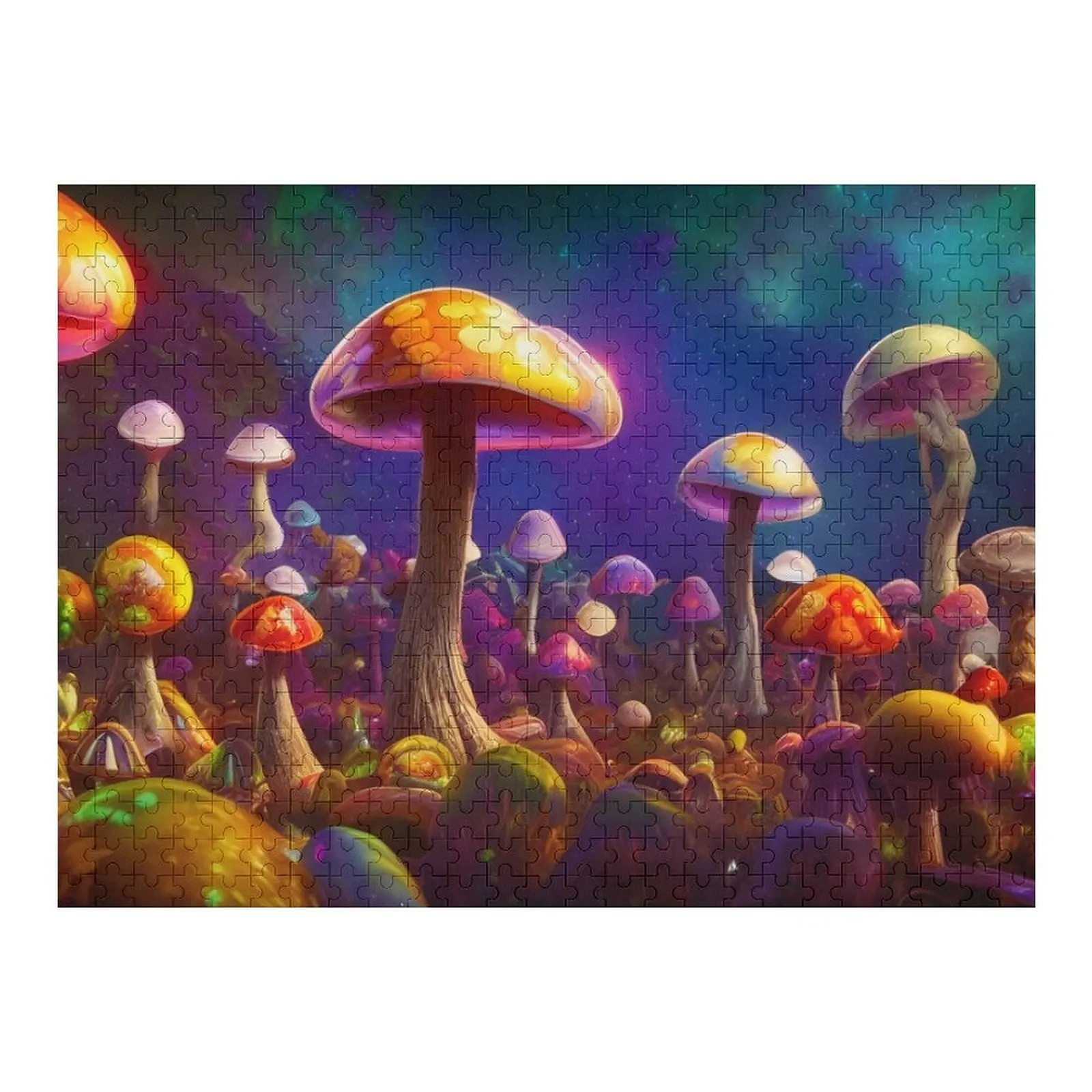 

Strange mushrooms Jigsaw Puzzle Custom Wooden Name Custom With Photo For Children Custom Jigsaw Puzzle