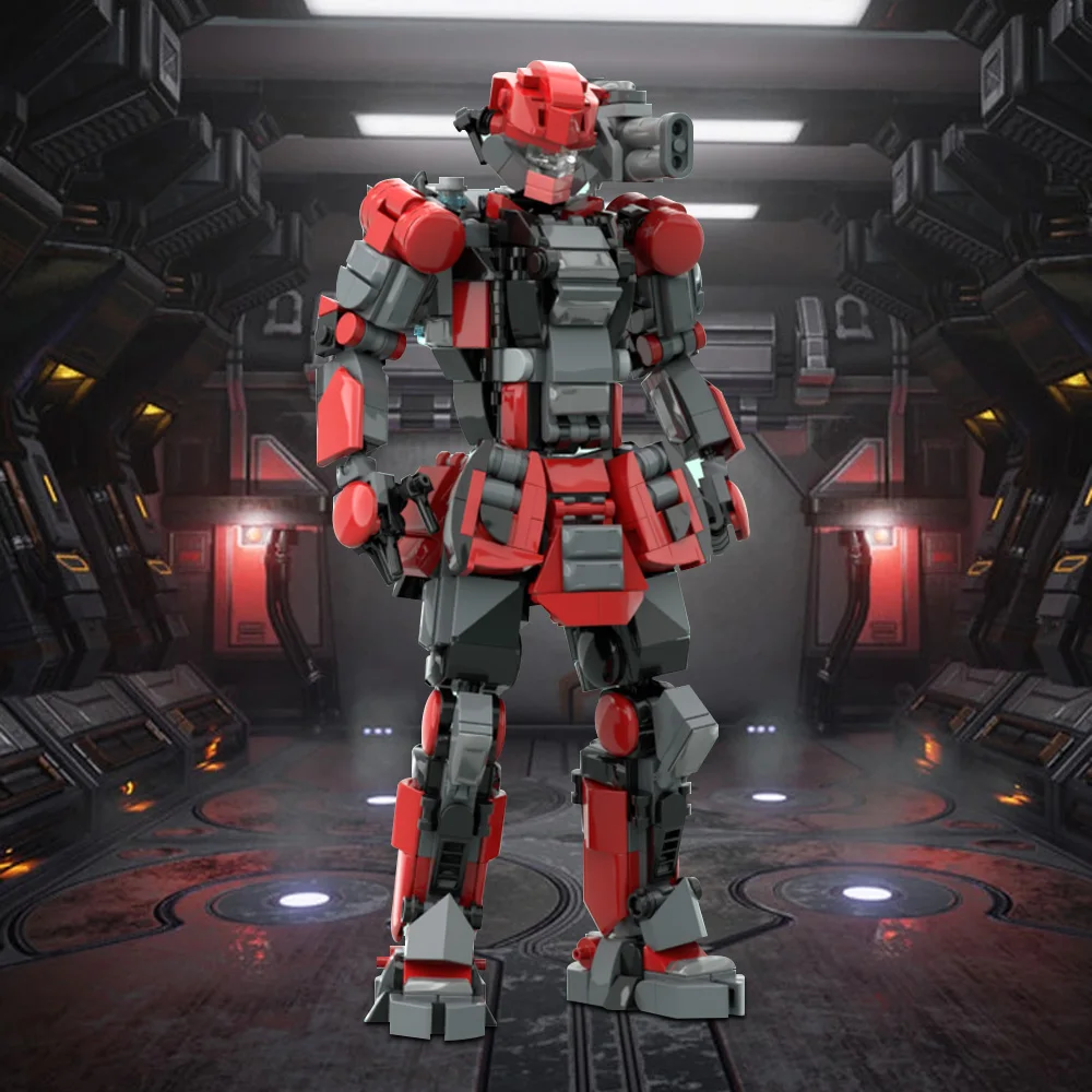 MOC Titanides Mech Robot Building Blocks Set, kit modello di assemblaggio fai-da-te - Giocattolo di action figure di film per bambini, regalo ideale