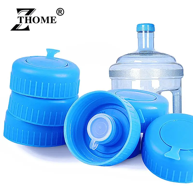 Non Spill Caps Replacement Non-Spill Water Jug Caps Reusable Water Bottle Snap On Cap Anti Splash Peel