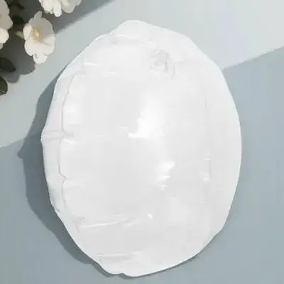 Travesseiro inflável portátil transparente redondo para acampamento, para viagens ao ar livre, resistente à água, leve, fácil de transportar, conforto