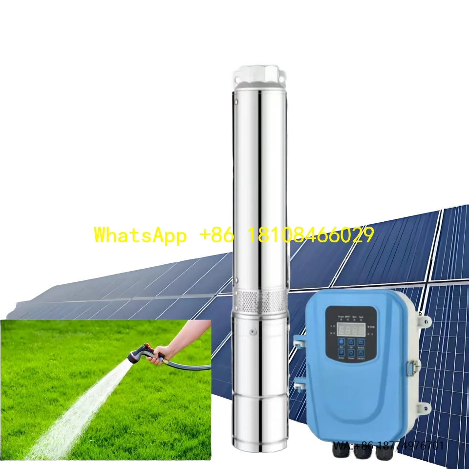 

Оптовая продажа 2,5 198 м глубокий скважин солнечный DC 3-дюймовый водяной насос высокого давления для сельскохозяйственной фермы