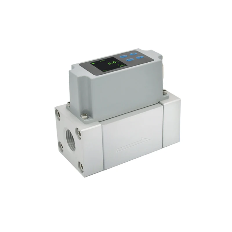 High Precision LCD Digital Gas Flow Meter Series 0 ~ 500L/min Air Mass Flow Sensor