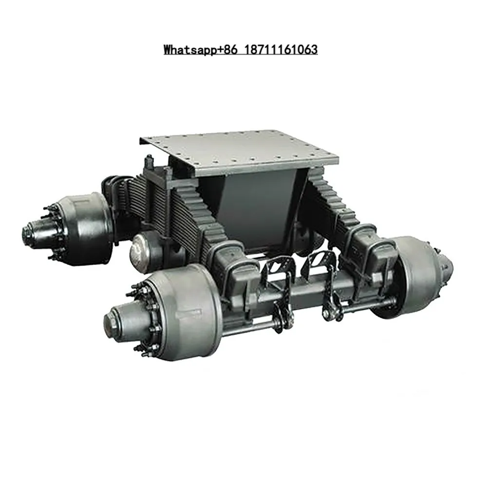 

32T New Bogie Suspension with 2 BPW Axle 16T Semi Trailer Axle Trailerparts & Accessories