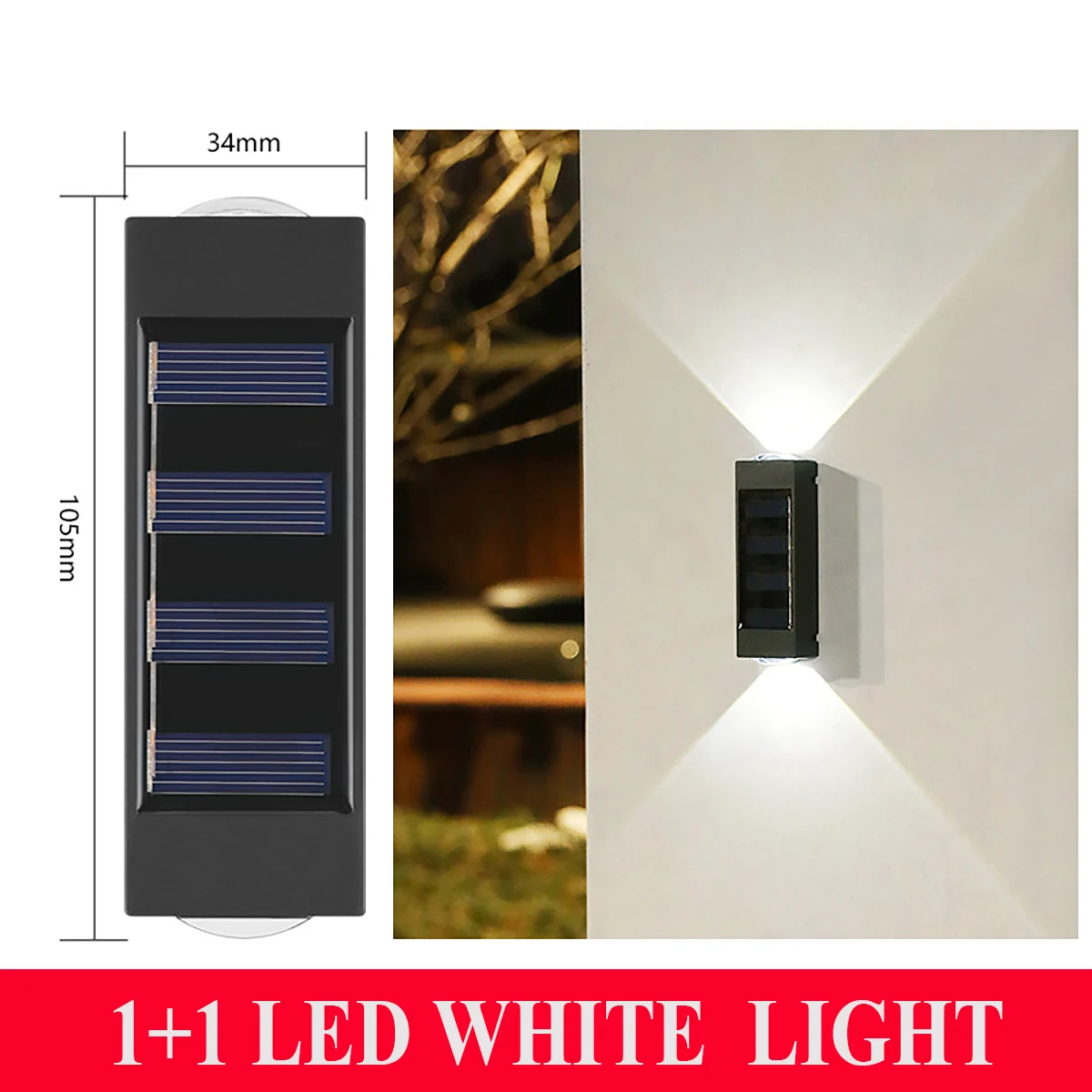 10LED Solar Wand Lampe Im Freien Wasserdichte Up Und Unten Solar Lichter Luminous Beleuchtung Garten Dekoration Treppen Zaun Sonnenlicht Licht