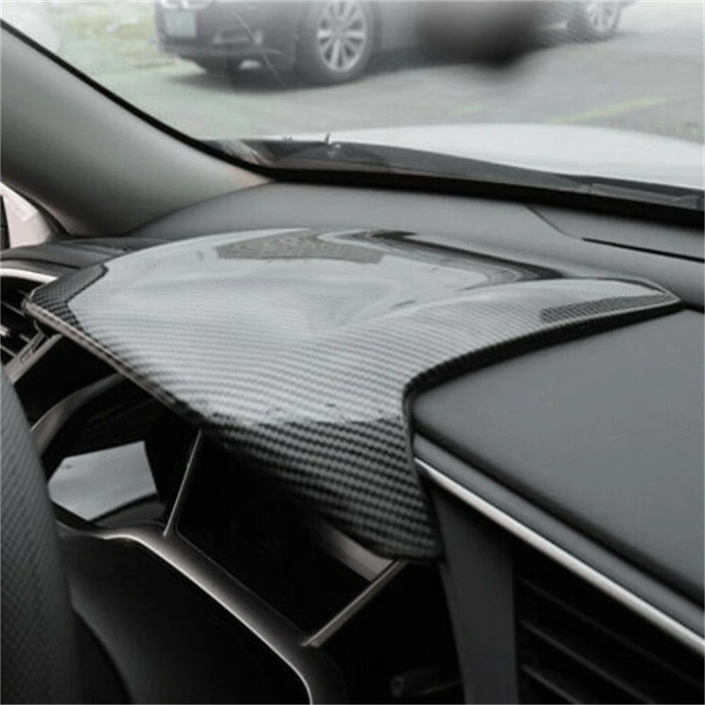 

Carbon Fiber Style Dashboard Cover ABS Dash Cover Interior Accessories for Honda 10th Civic 2016 - 2020 Civic Hatchback/Type R