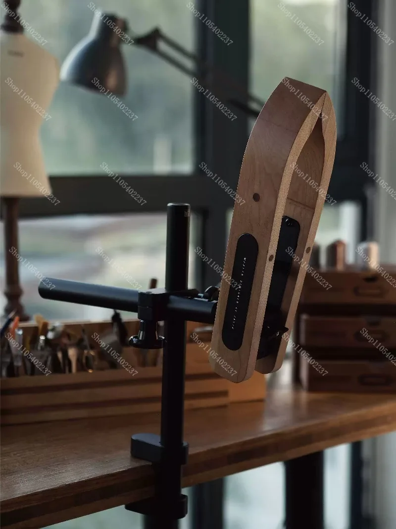 Leather Hand Sewing Clip DIY Handmade Leathercraft Work Fixture Stitching Fixed Sation Black Walnut Cherry Wood Optional