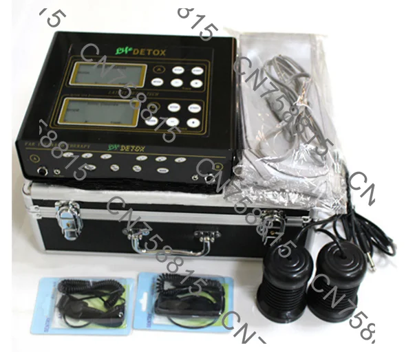 Far Infrared Massage Detox Foot Bath, Double Use Ion Cleansing Detox Foot Bath Aqua Cell Spa Machine, International Plug