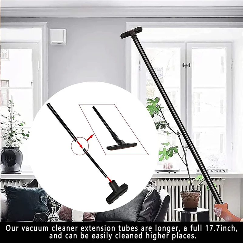 Adaptateur universel de tuyau d'aspirateur, kit de fixation de rêve, support sec en plastique, baguette d'extension flexible, adaptateur d'outil de crevasse, 12 pièces