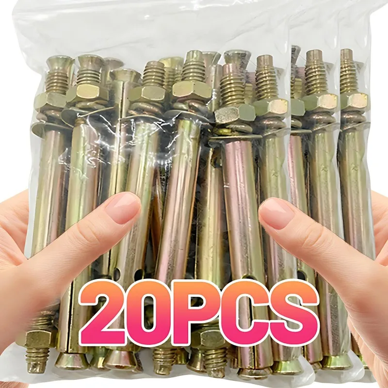 

Universal M6 Expansion Bolt Anchor Heavy Duty Carbon Steel Concrete Wall Fixing Fastener Sleeve Shield Plated Sturdy Hardware