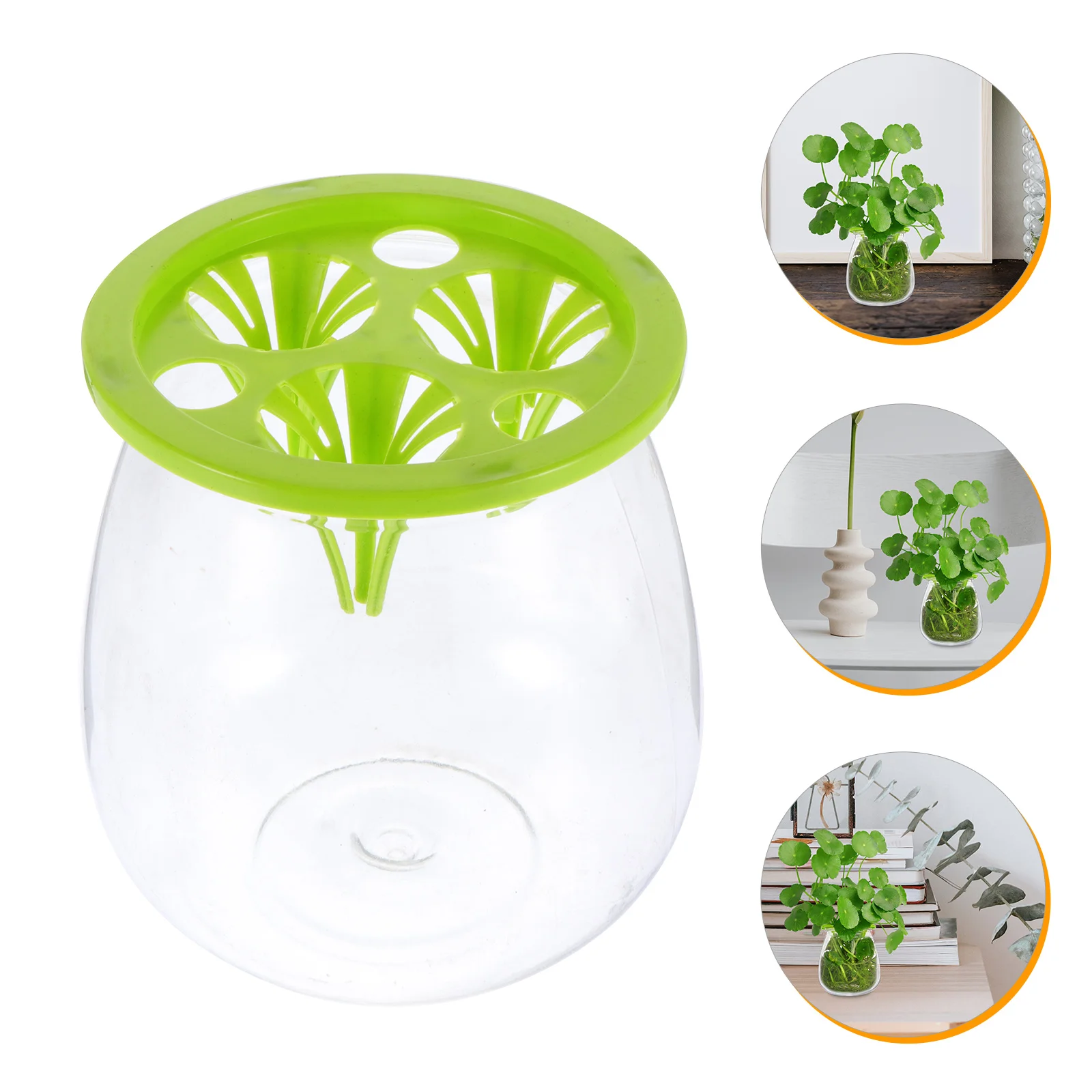 

5pcs Hydroponic Flower Vase Transparent Flower Arrangement Container For Wedding Party Decor Simple Plastic Plant Holder Durable