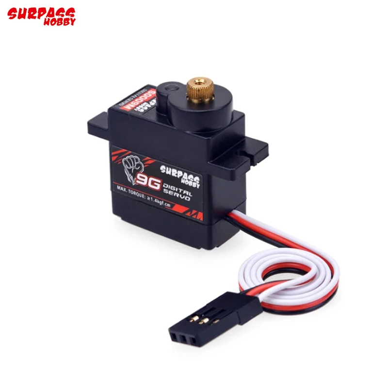 SURPASS Hobby S0009M 9g engrenage métallique 1.4KG Servo numérique pour avion RC à voilure fixe Robot voiture bateau conduit avion