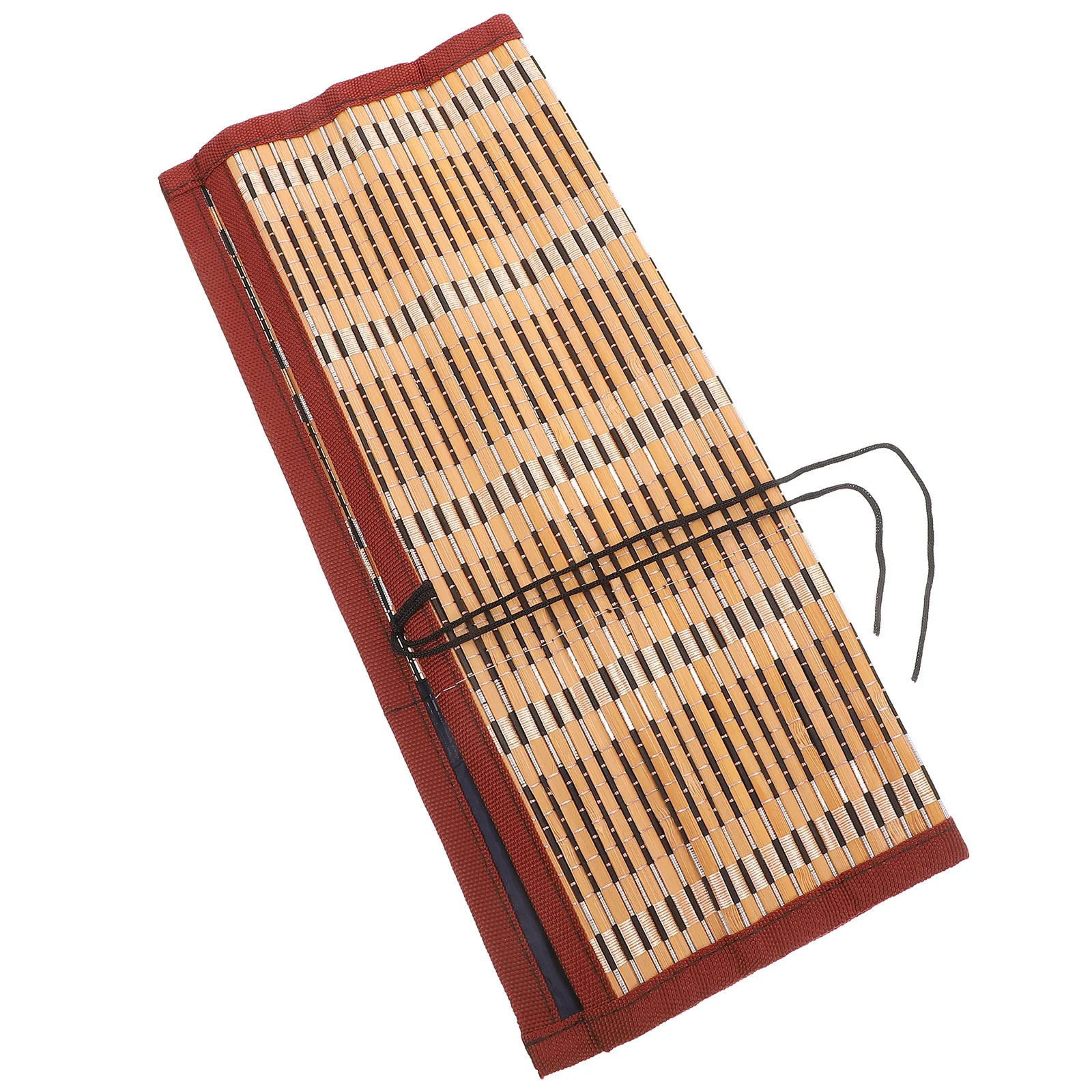 

1Pcs Bamboo Rolling Calligraphy Brush Roll Wrap Holder Size L 8 Slots Pencil Roll Wrap Portable Lightweight Dampproof Breathable