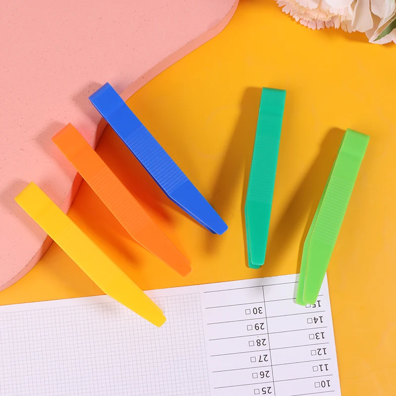 10 Pcs Durable Plastic Clip Tweezers Fine Motor Learning Toys For Kids Study Tools Set