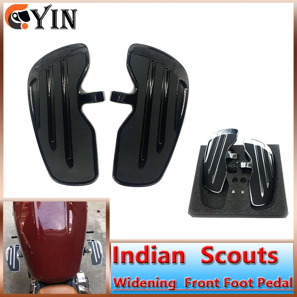 

Motorcycle Accessories Widening Footrest Driver Front Foot Pedal Part For Indian Scout Bobber Sixty Twenty Twenty 2015-2023