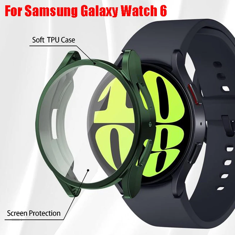 Voor Samsung Galaxy Watch 6 40Mm 44Mm Screenprotector Cover Anti Kras Zachte Tpu Beschermhoes Voor Galaxy Watch 6/5/4 40 44Mm