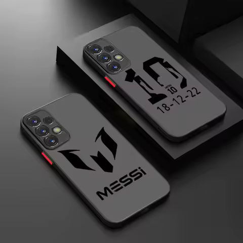 Football Spuerstar M-messi Phone Case For Samsung S23 S22 S21 S20 FE S10 S9 S8 Plus Ultra Pro Frosted Translucent Matter Cover