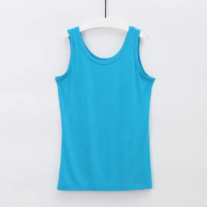 Camisetas sin mangas para mujer, tallas grandes, modal - usage example