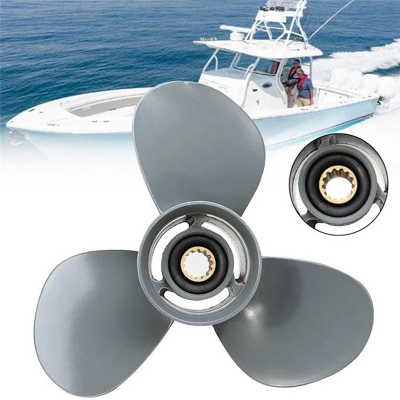 

Для Honda 35-60HP Замена подвесного пропеллера 58130-ZV5-012AH 11 1/8 X 13 3 лопасти 13 шлицевых зубьев Propelle Prop