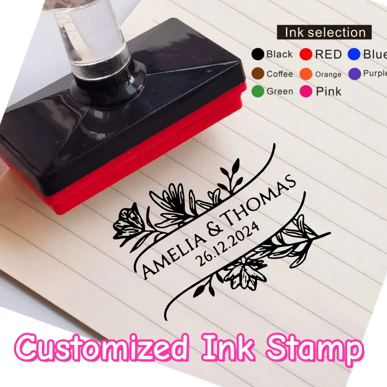 Personalized Customization of Your Design Image Logo, Self Ink Stamp, Photosensitive Ink Stamp