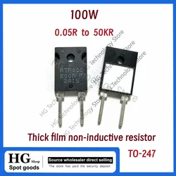 100W R0.05 to 5K RTP 0.05R 0.5R 10R 20R 100R 1K 10K thick film TO-247 thick film non-inductive sampling precision resistor 500R