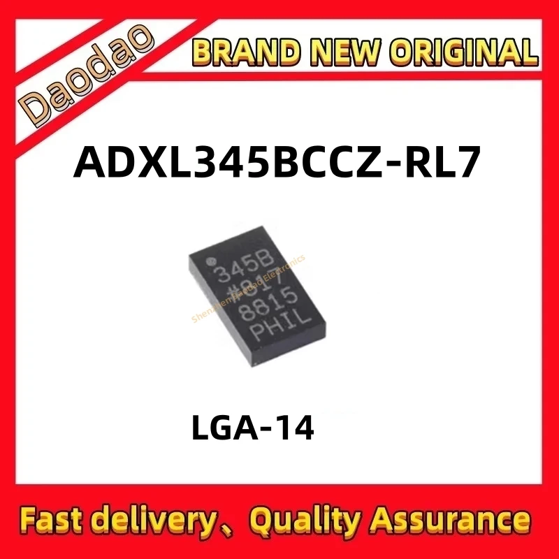 Quality Brand New ADXL345BCCZ-RL7 Screen Printing 345B LGA-14 digital accelerometer chip