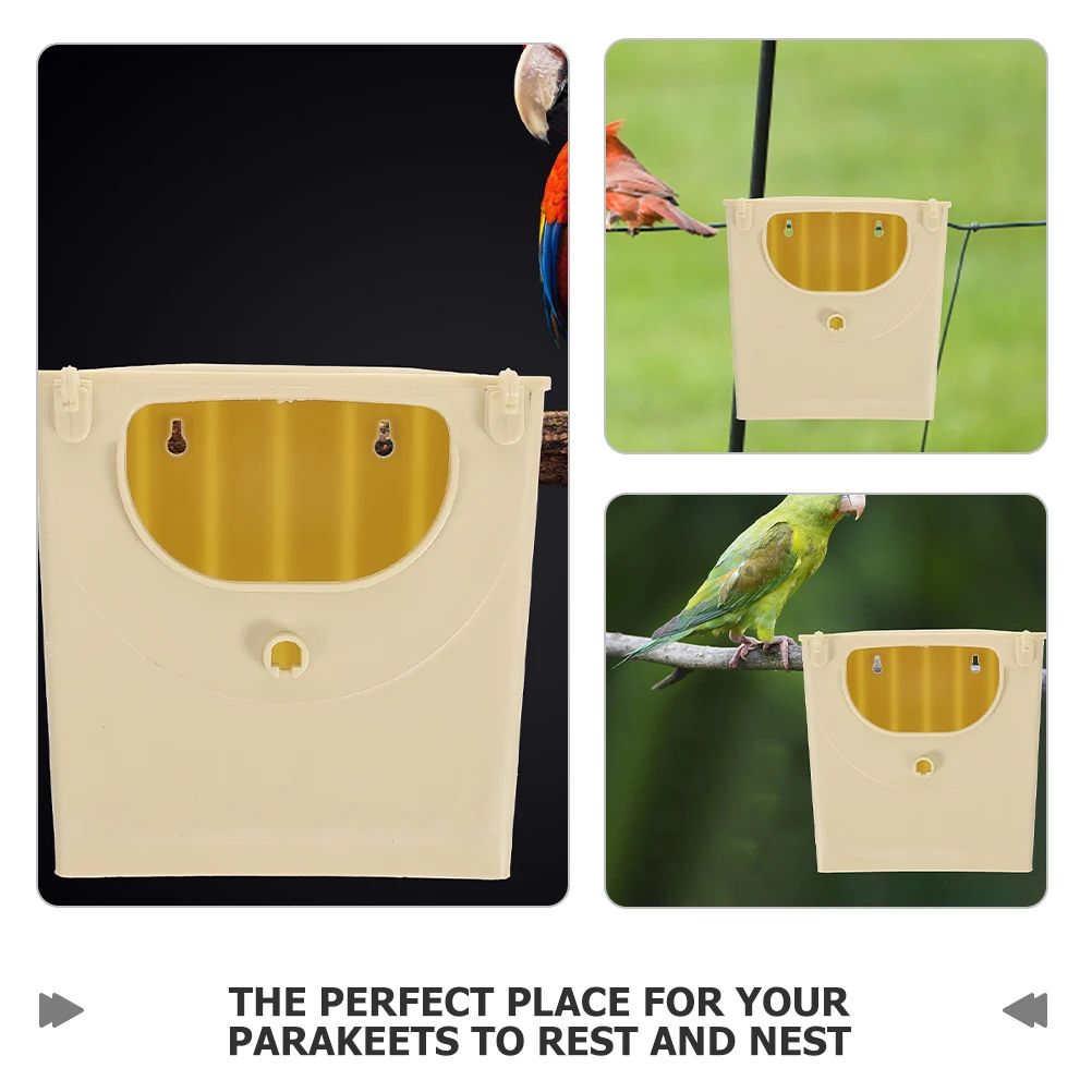 

5Pcs Bird Nesting Box Plastic Material Strong Lightweight Finch Sparrow Supply Indoor Outdoor Use