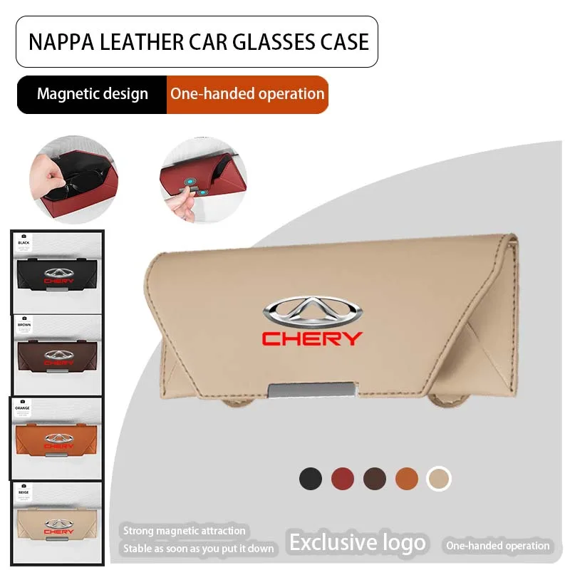 

For Chery Tiggo 4 2 8 Pro Omoda 5 7 Pro J6 Pro Arrizo 8 5 6 Accessories Car Visor Sunglasses Glasses Holder Glasses Case Clip