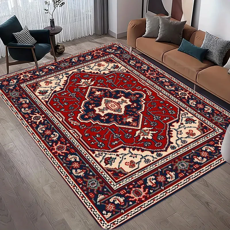 Traditional Persian Kilim Area Rug Vintage Oriental Living Room Carpet Non Slip Large Floor Mat for Bedroom Entryway Home Decor