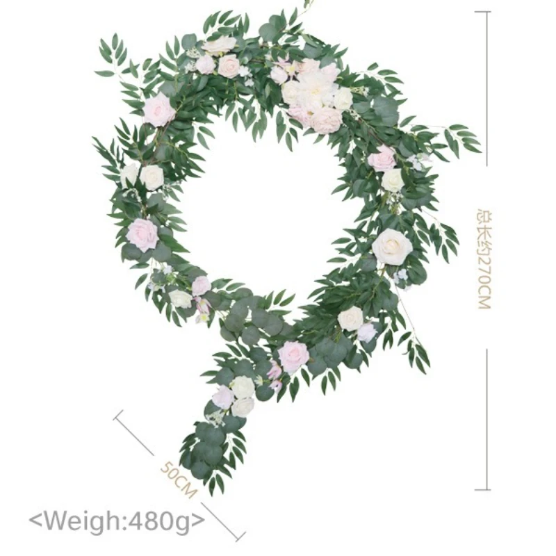 

Simulation Vine Table Flower Lengthened Encryption Hotel Wedding Dinner Table Decoration Wedding Vine Arch Flower Arrangement