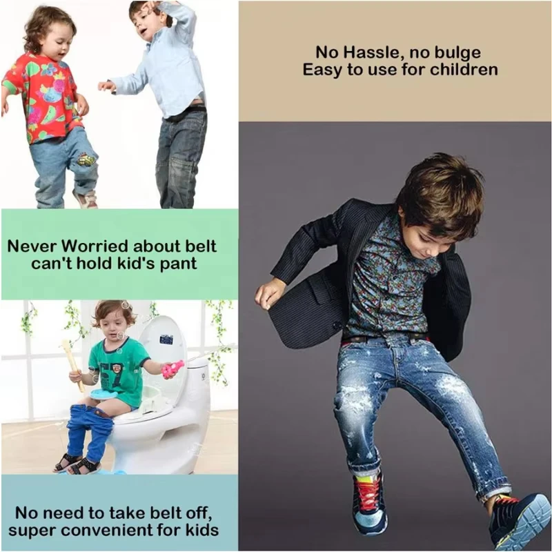 Kids Adjustable Elastic Jeans Belt Without Buckle