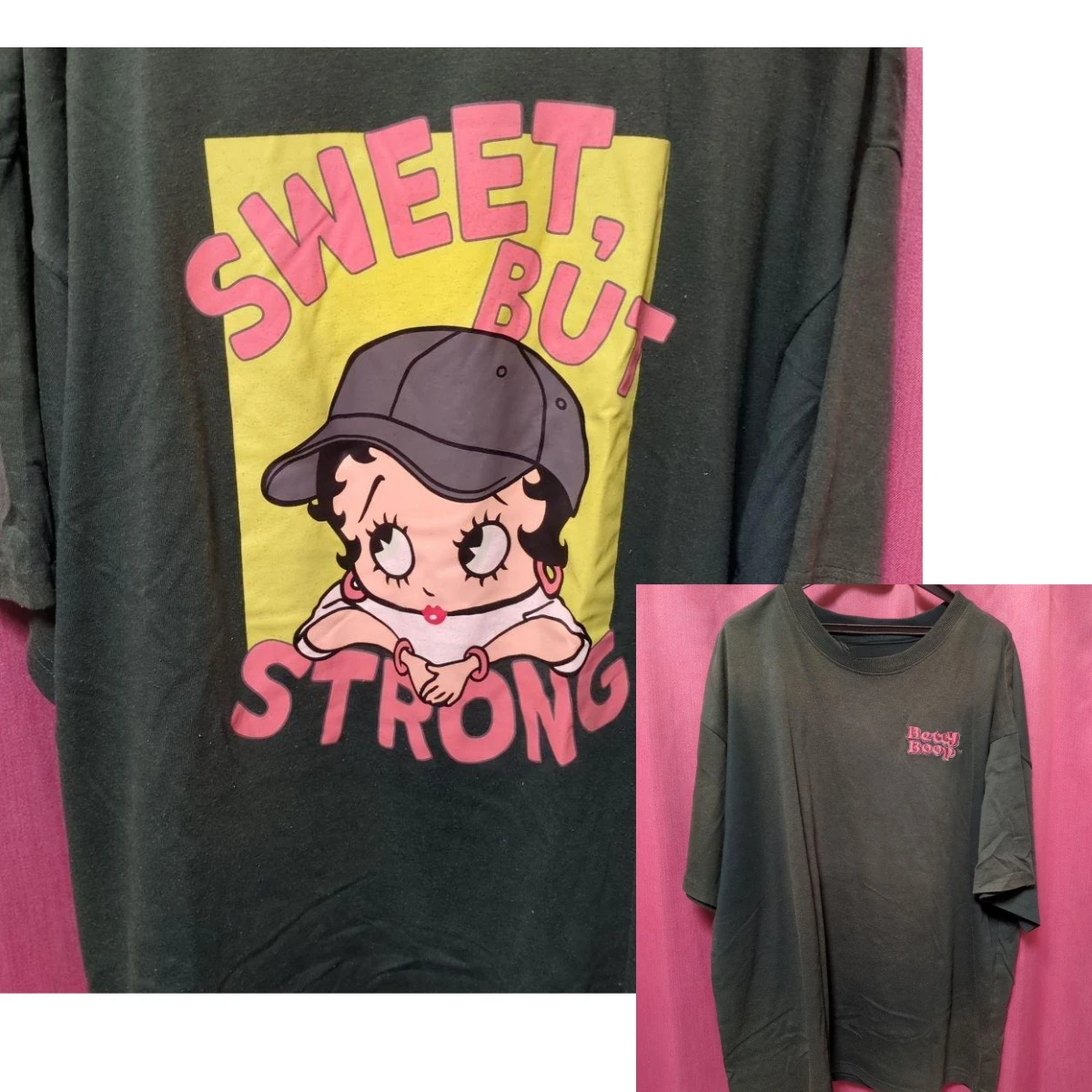 Angel Double Sided Betty Boop T-Shirt Cotton Graphic Tee Men Women Summer Streetwear view 2
