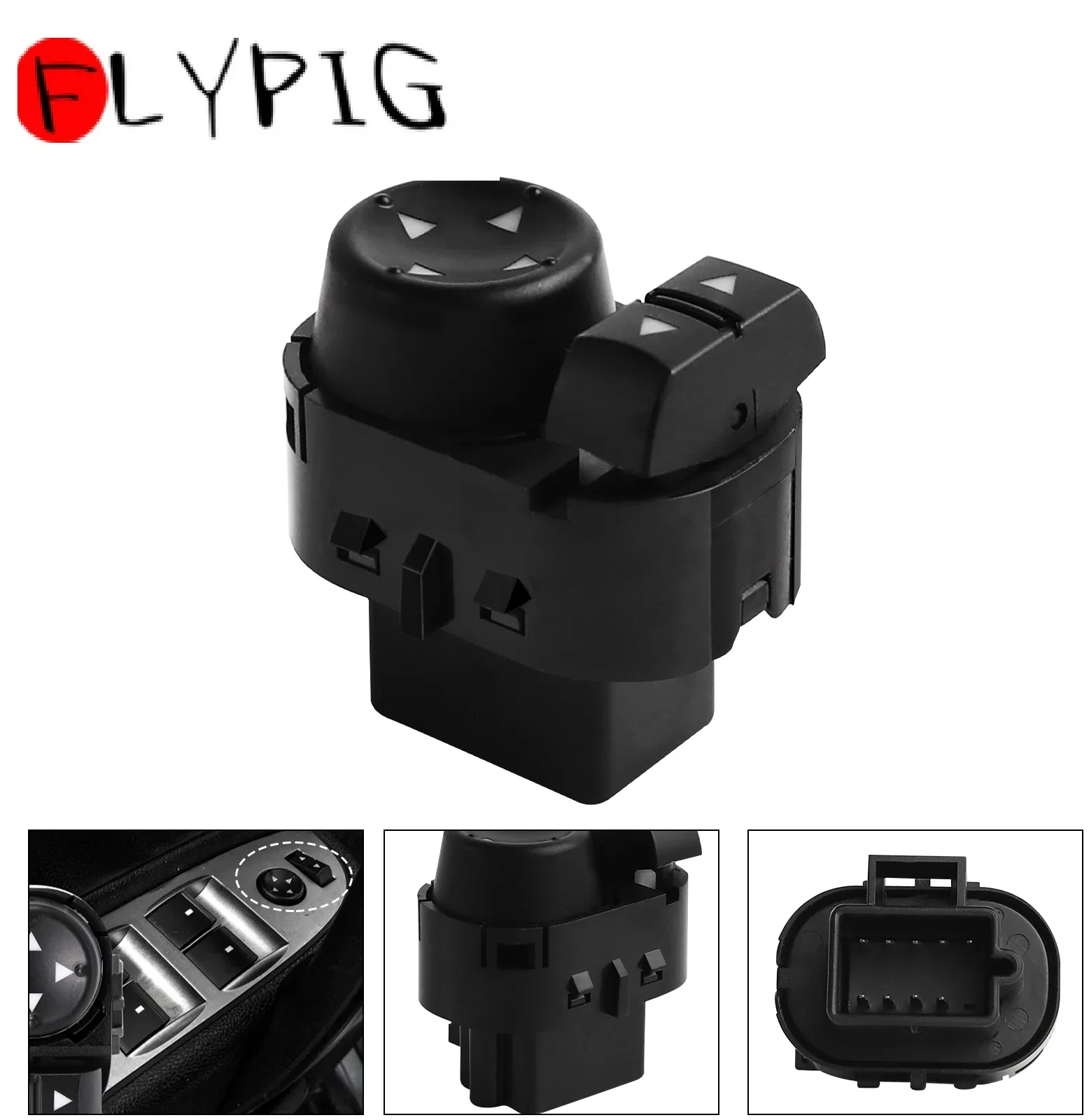 Car Mirror Control Adjustment Switch for Chevrolet Silverado GMC Sierra 1500 2500 HD 3500 HD Rearview Rear 22883768