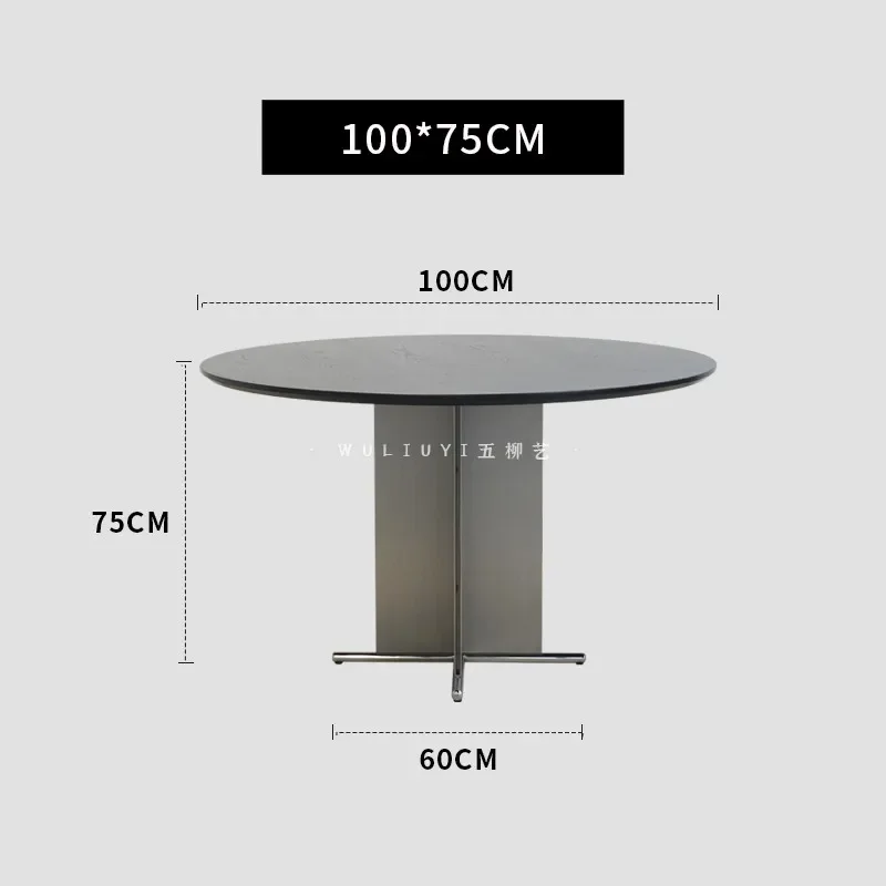 

FY2 Stainless Steel Round Table for Home Living Room Dining Table Round Dining Table