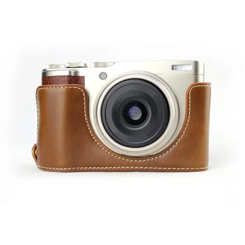 New PU Leather Camera Case Half Body Cover For Fujifilm XF10 FUJI X-F10 Openning Bottom Case Black Brown Coffee