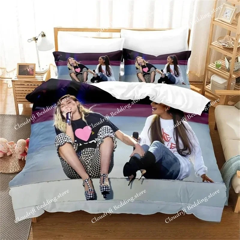 Fashion 3D Print Singer M-Miley Cyrus Bedding Set Boys Girls Twin Queen Size Duvet Cover Pillowcase Bed Kids Adult Duvet Cover