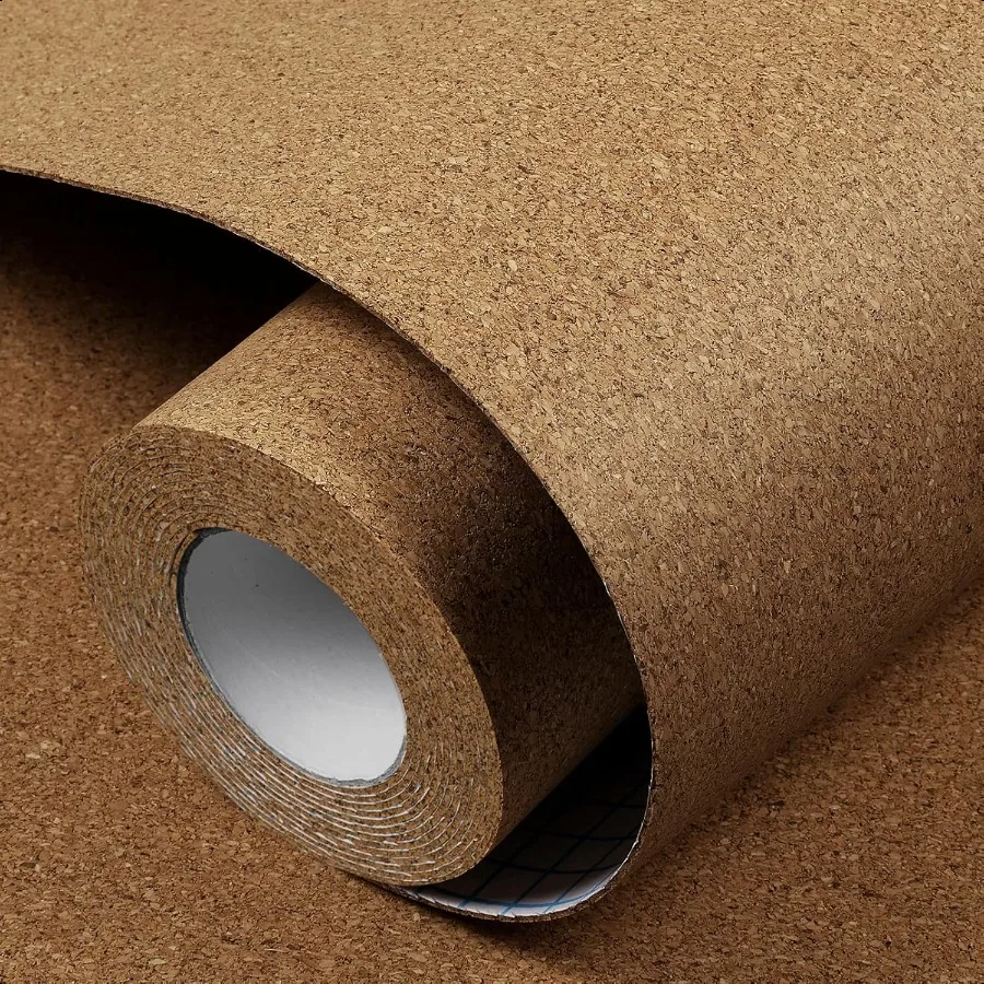 MultiPurpose Cork Roll with Adhesive Backing Natural Cork Shelf Liner 79x12 Inch 1.5mm Thick Small Sheet Mat for Wall Kitchen C