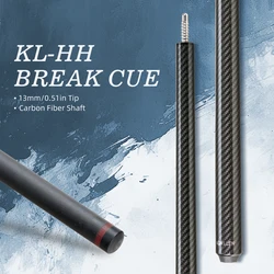 KONLLEN AK-BXD Professional Break Pool Cue Low Deflection Carbon Fiber Shaft 13mm Phenolic Tip 3*8/8 Joint Billiard Cue Stick