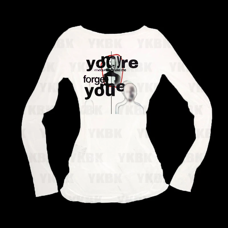 Leuke Meisjes Casual Baby Tank Harajuku Anime Punk Print Lange Mouw Straat Tops Vintage Y2k Stijl Emo Vrouwen Vest 90s Mode