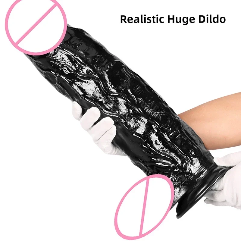 12cm Thick Realistic Huge Dildo Fake Penis Strong Suction Cup Anal Dildos Adult Sex Toys for Man Couple Toy Men\'s Masturbator