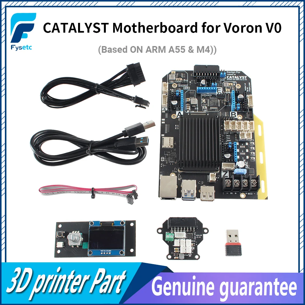 

FYSETC Catalyst Motherboard with TMC2209 STM32F401 Based on ARM A55&M4 Support SPI and UART for Voron V0 3D Printer Accessories