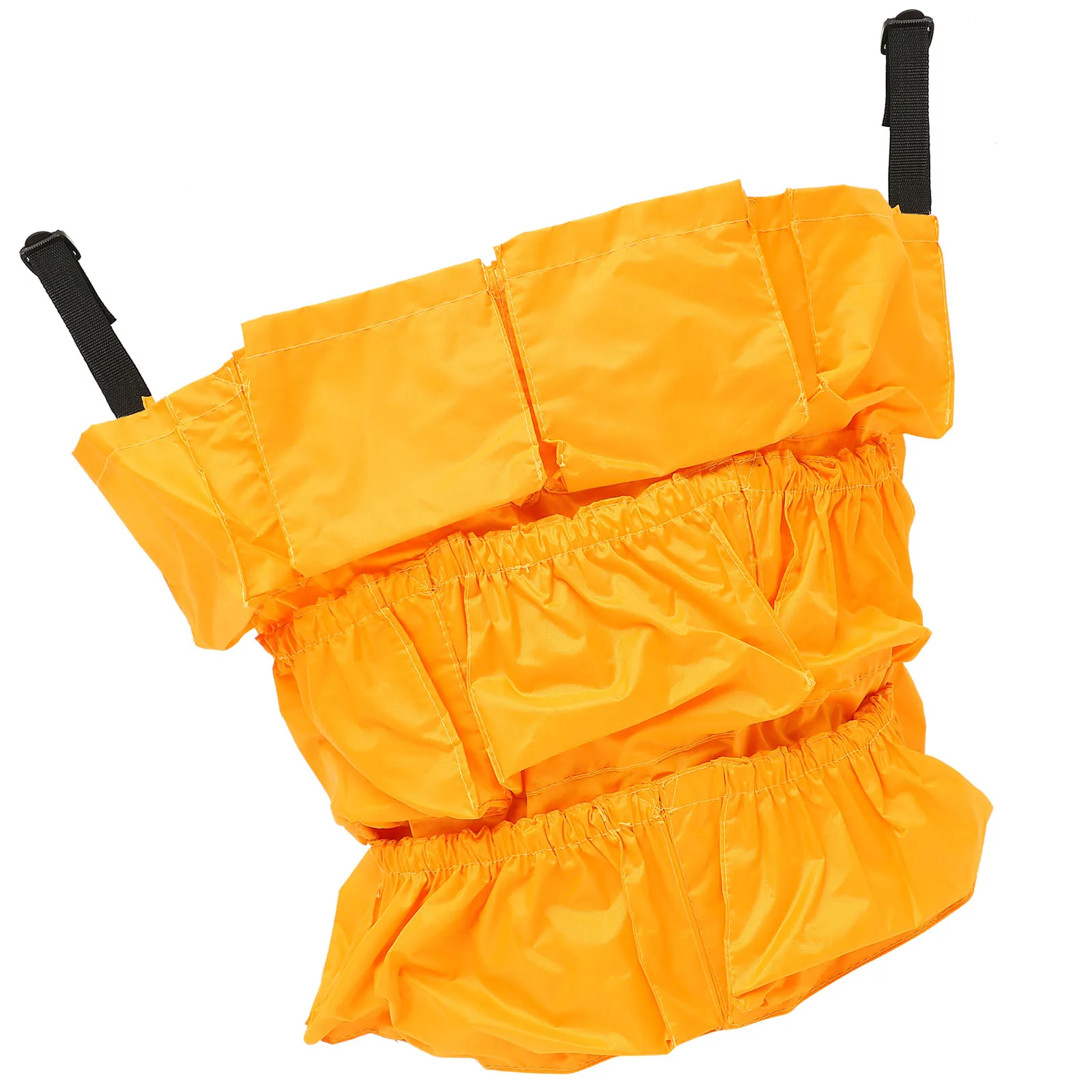 

120L Round Bag Vinyl Storage Bucket Home Outdoor Use Cleaning Tools Garbage Bin Cover Fits Cans