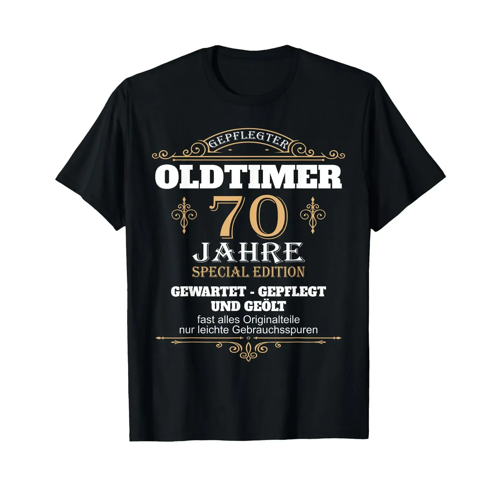 70th Birthday Oldtimer Father Man 70s Dad 70 Years Grandpa T Shirt vintage Washed homme designer clothes Stretched Versatile